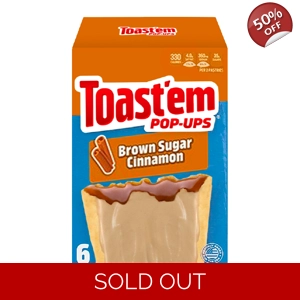 Toast'em POP-UPS - Frosted Brown Sugar Cinnamon Toaster Pastries 6pk